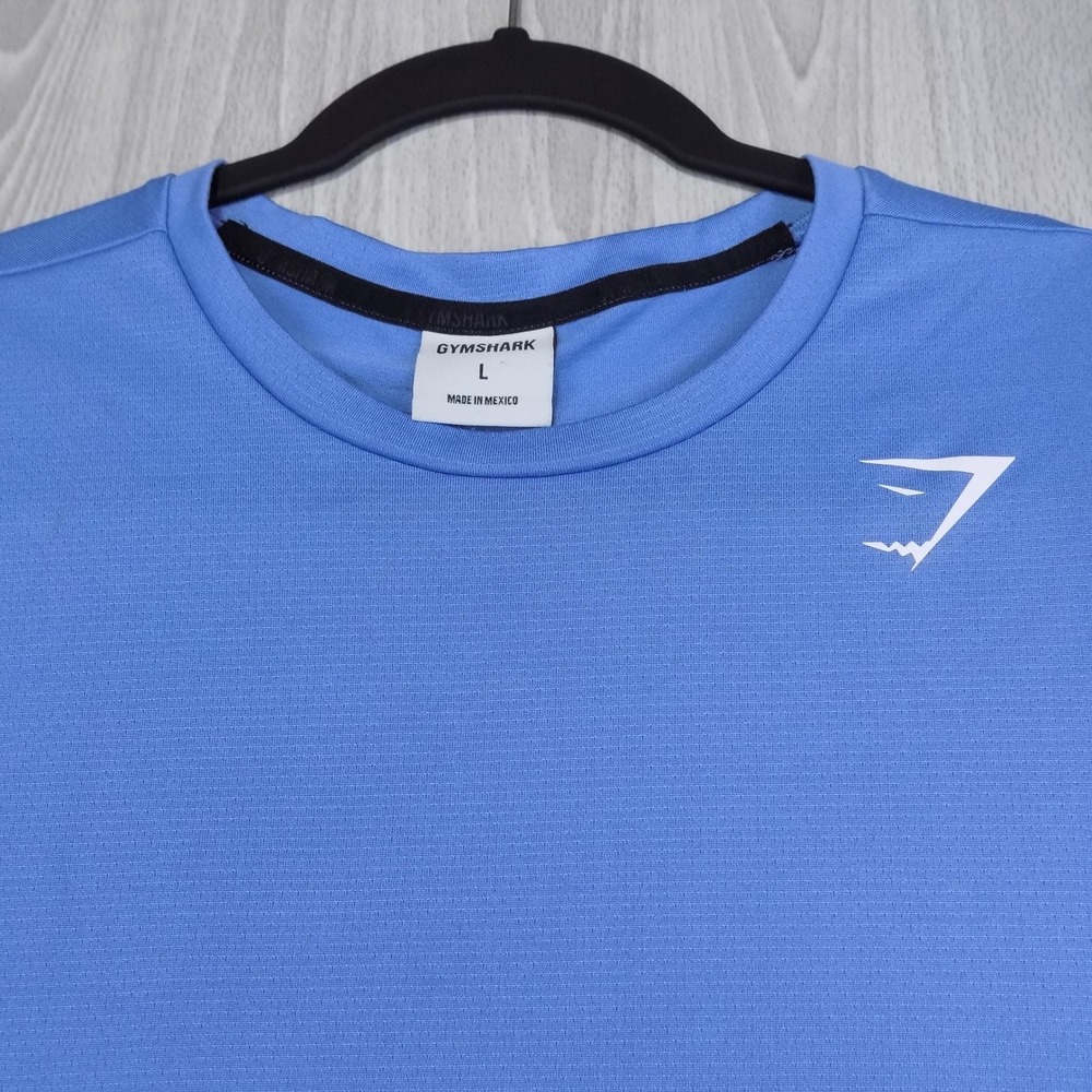 Gymshark Arrival T-Shirt Mens L Blue Lightweight Activewear Gym